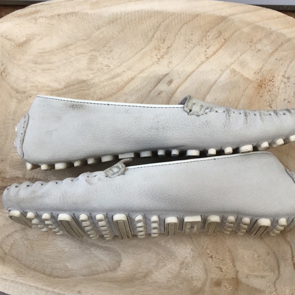 Cole Haan Ivory Driving Moccasins Loafers Size 5 1/2 - Picture 12 of 12